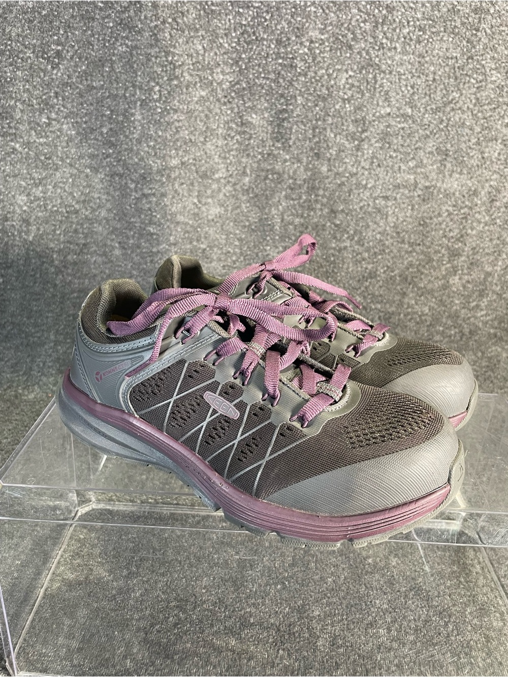 KEEN Vista Energy ESD Safety Toe Shoe Magnet/ Prune Purple Womens Sz 7.5 M
